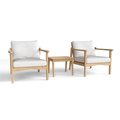 Anderson Teak Anderson Teak Set-3025 Amalfi Relax Deep Seating Collection - 3 Piece Set-3025